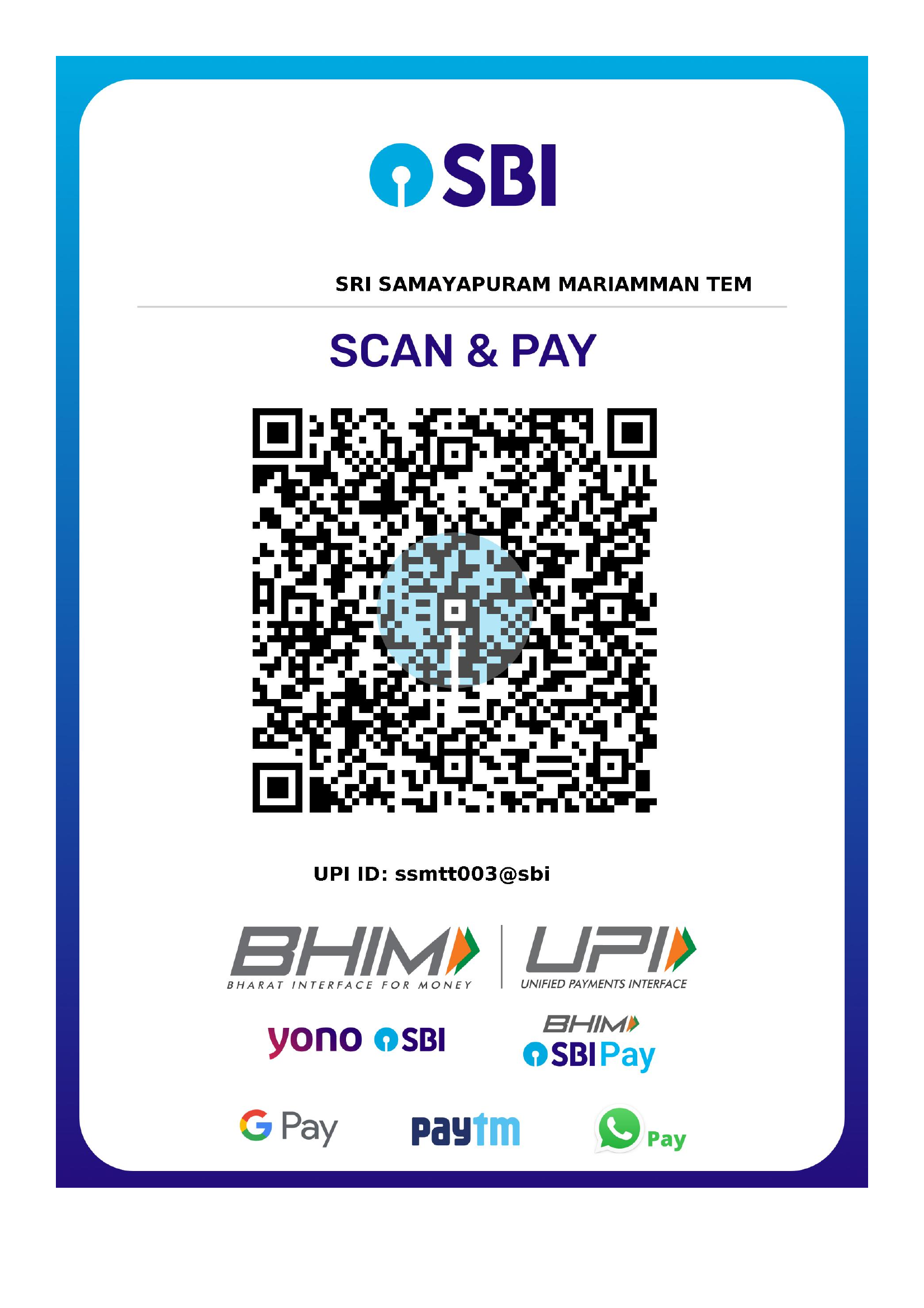 SBI UPI QR Code — Scan to Donate